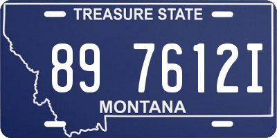 MT license plate 897612I