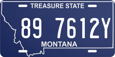 MT license plate 897612Y