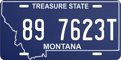 MT license plate 897623T