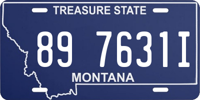 MT license plate 897631I