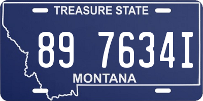 MT license plate 897634I