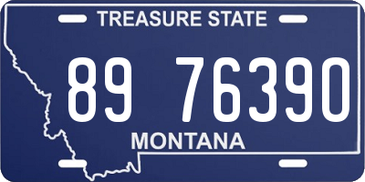 MT license plate 897639O