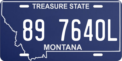MT license plate 897640L