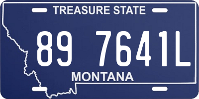 MT license plate 897641L