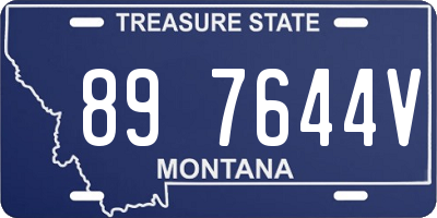 MT license plate 897644V