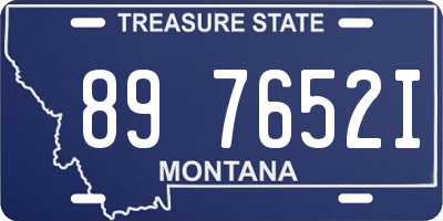 MT license plate 897652I