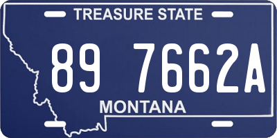 MT license plate 897662A