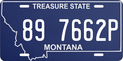 MT license plate 897662P