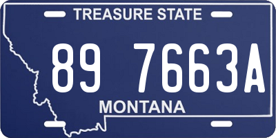 MT license plate 897663A