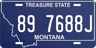 MT license plate 897688J