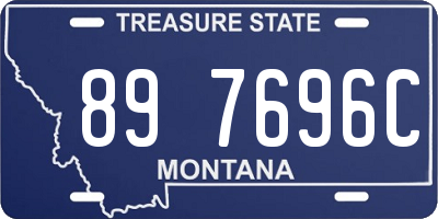 MT license plate 897696C
