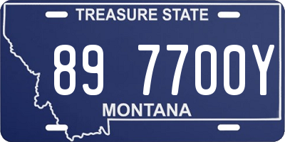 MT license plate 897700Y