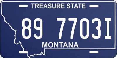 MT license plate 897703I