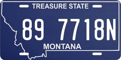 MT license plate 897718N