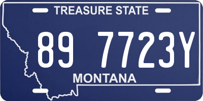 MT license plate 897723Y