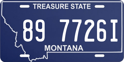 MT license plate 897726I