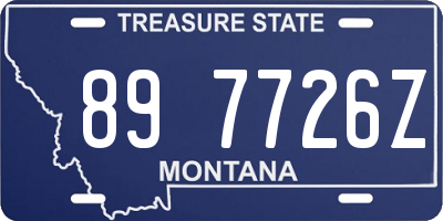 MT license plate 897726Z