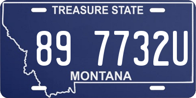 MT license plate 897732U