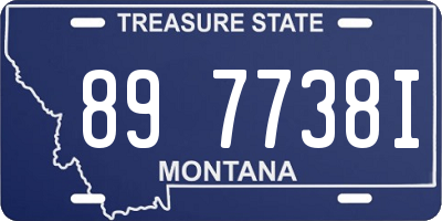 MT license plate 897738I