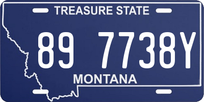 MT license plate 897738Y