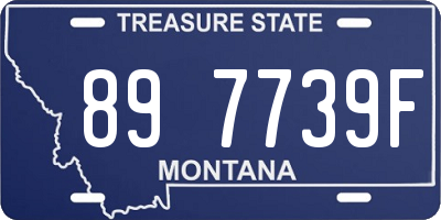 MT license plate 897739F