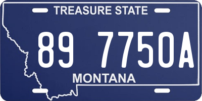 MT license plate 897750A