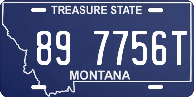 MT license plate 897756T