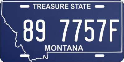 MT license plate 897757F