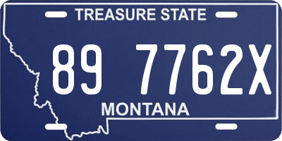 MT license plate 897762X