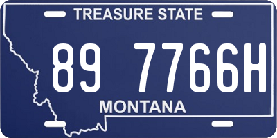 MT license plate 897766H