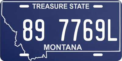 MT license plate 897769L