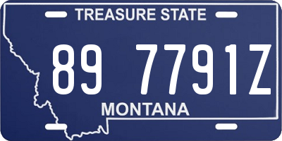 MT license plate 897791Z