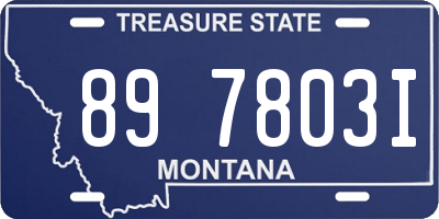 MT license plate 897803I