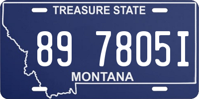 MT license plate 897805I