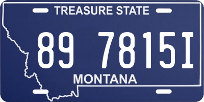 MT license plate 897815I
