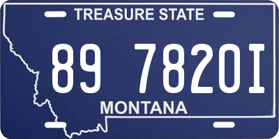 MT license plate 897820I