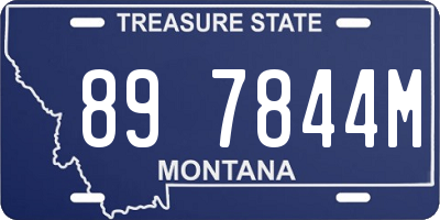 MT license plate 897844M