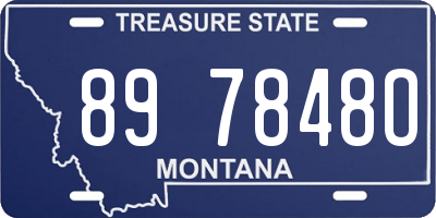 MT license plate 897848O