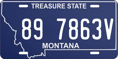 MT license plate 897863V