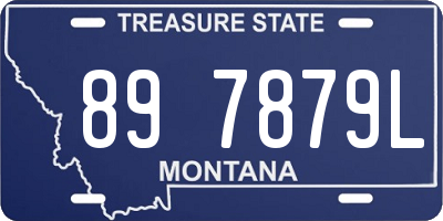 MT license plate 897879L