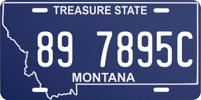 MT license plate 897895C