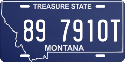 MT license plate 897910T