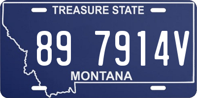 MT license plate 897914V