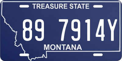 MT license plate 897914Y