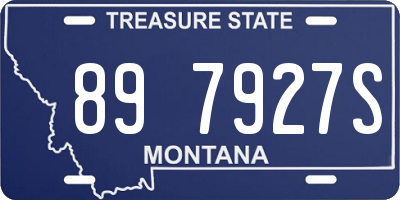 MT license plate 897927S