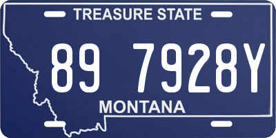 MT license plate 897928Y