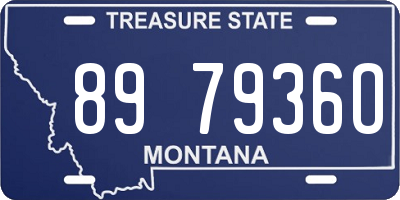 MT license plate 897936O