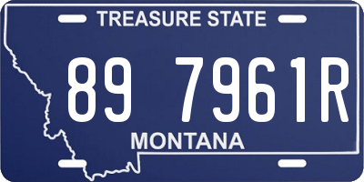 MT license plate 897961R