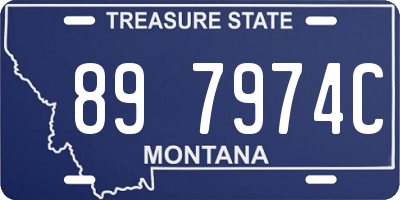 MT license plate 897974C