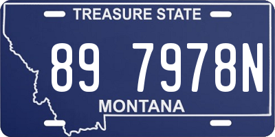 MT license plate 897978N